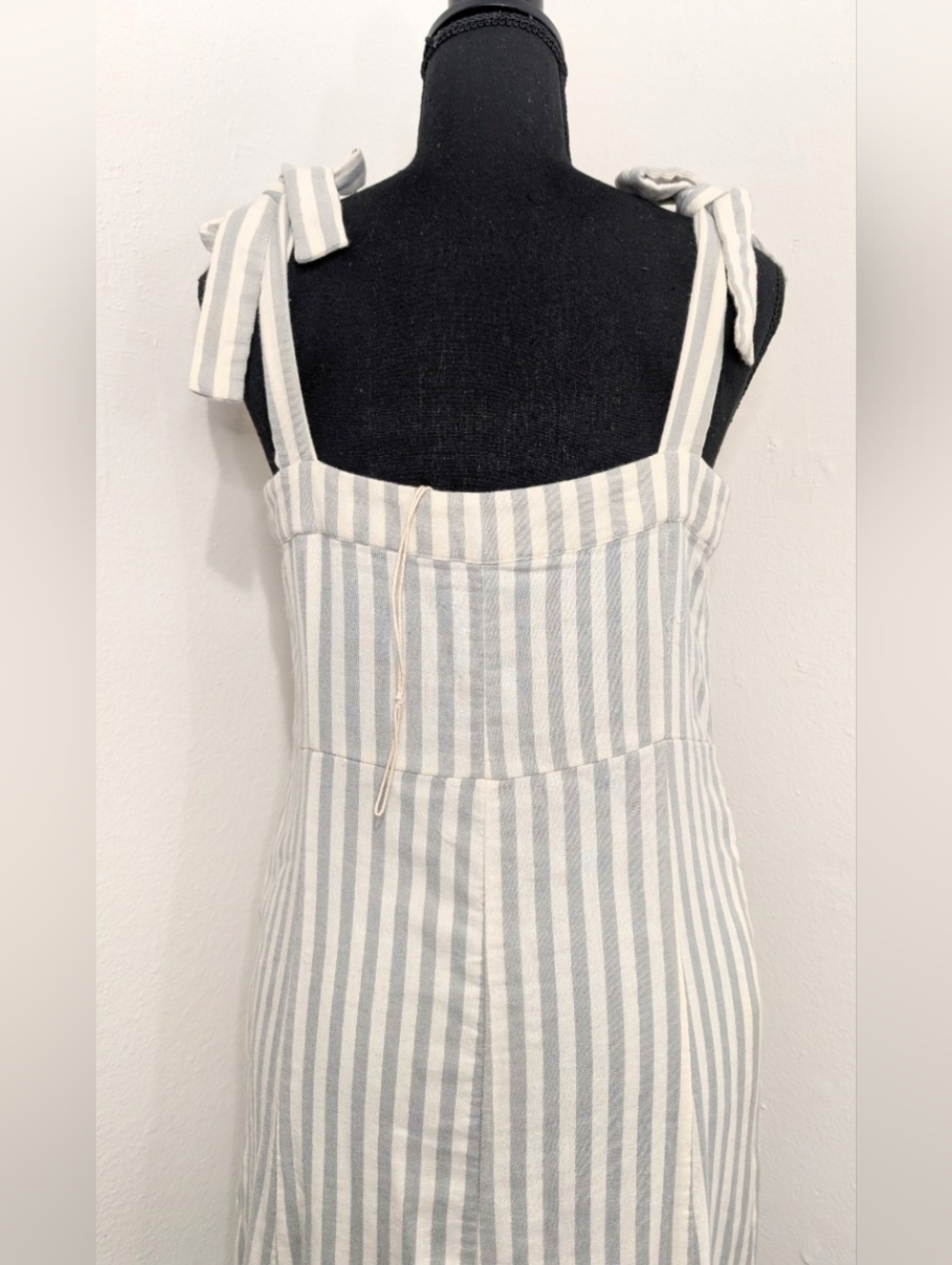 Faherty Nautical Beachy Coastal Neutral Preppy Yacht Neutral Dress M NWOT - Picture 7 of 11